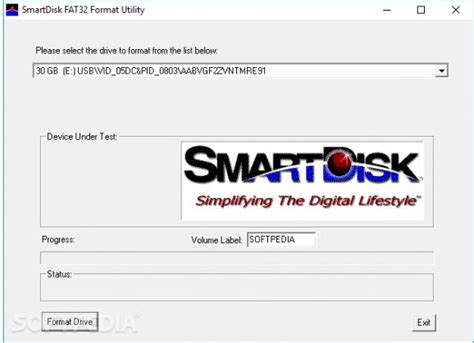 SmartDisk FAT32 Format Utility 1.0.0.1  